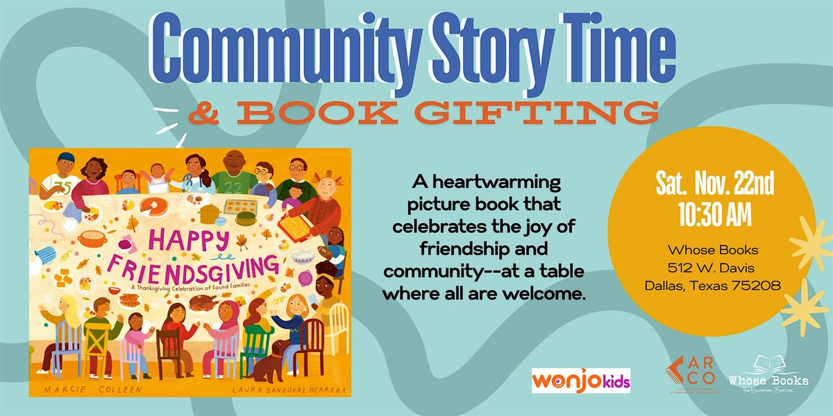 Community Story Time & Book Gifting: Happy Friendsgiving