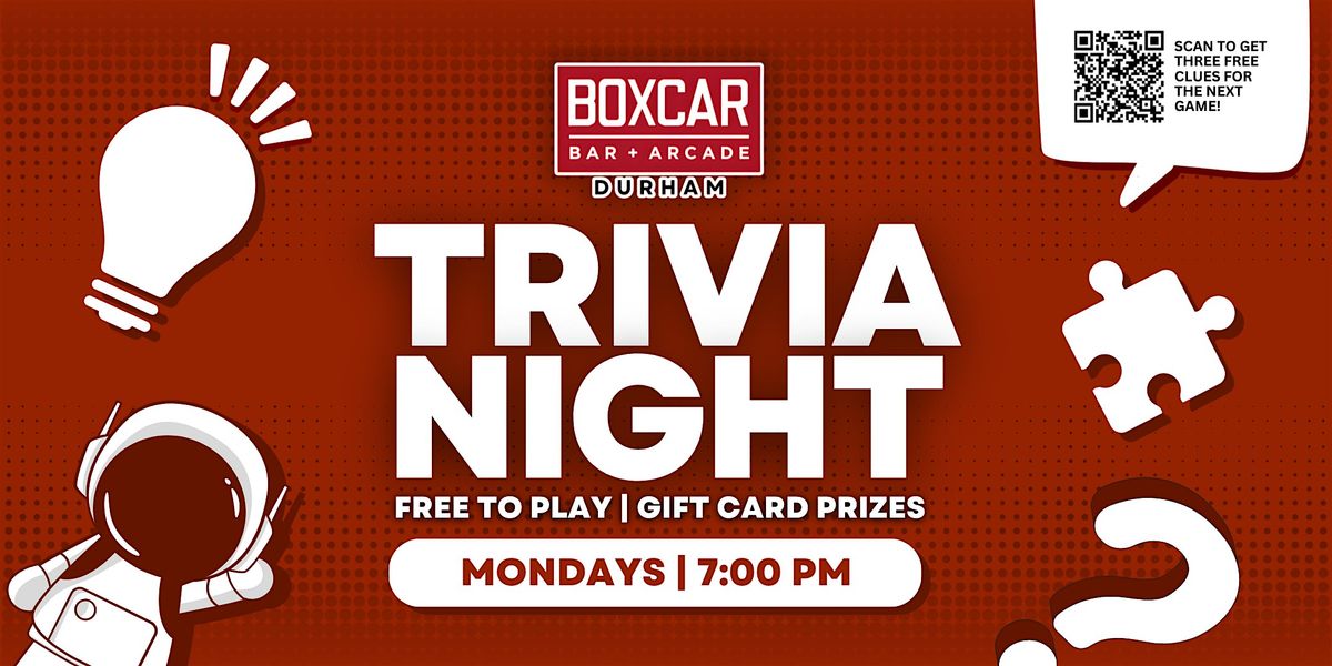 Durham Trivia Night | Boxcar Bar + Arcade Durham