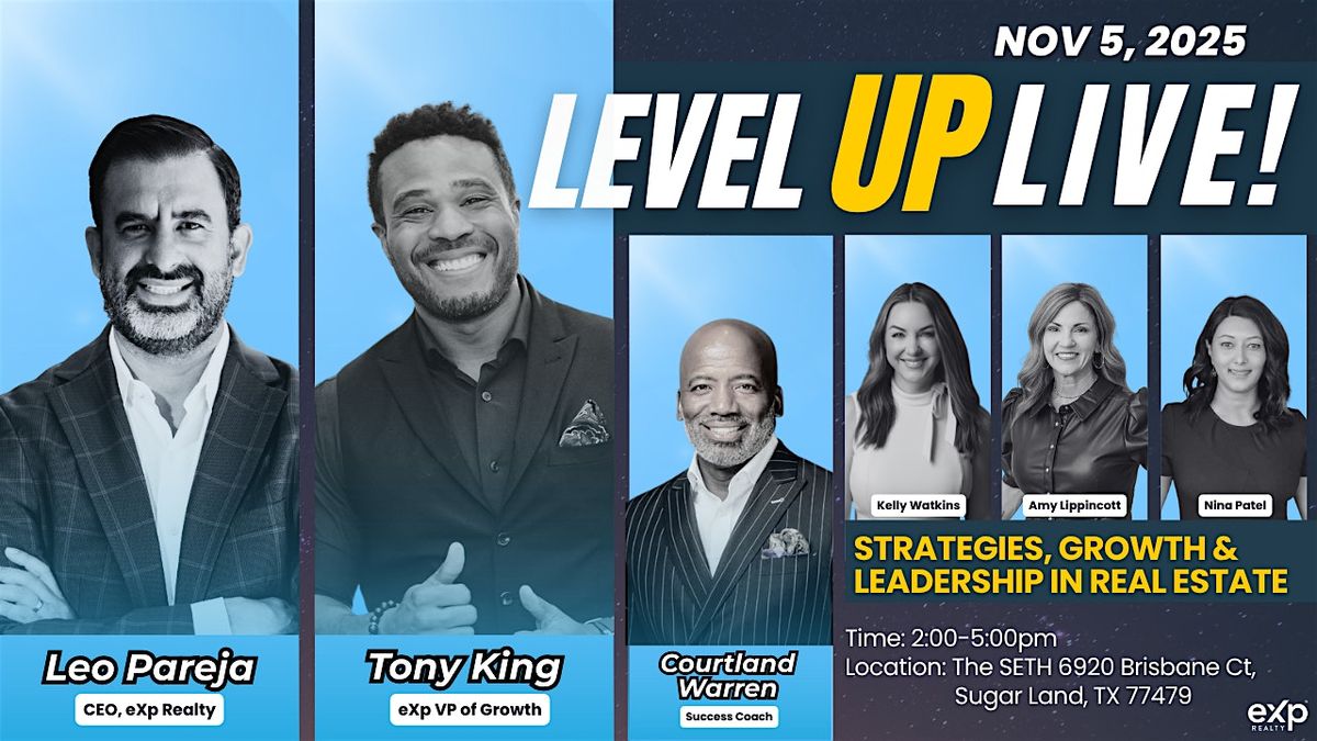 Level Up Live: Strategies, Growth & Leadership in Real Estate (FREE)