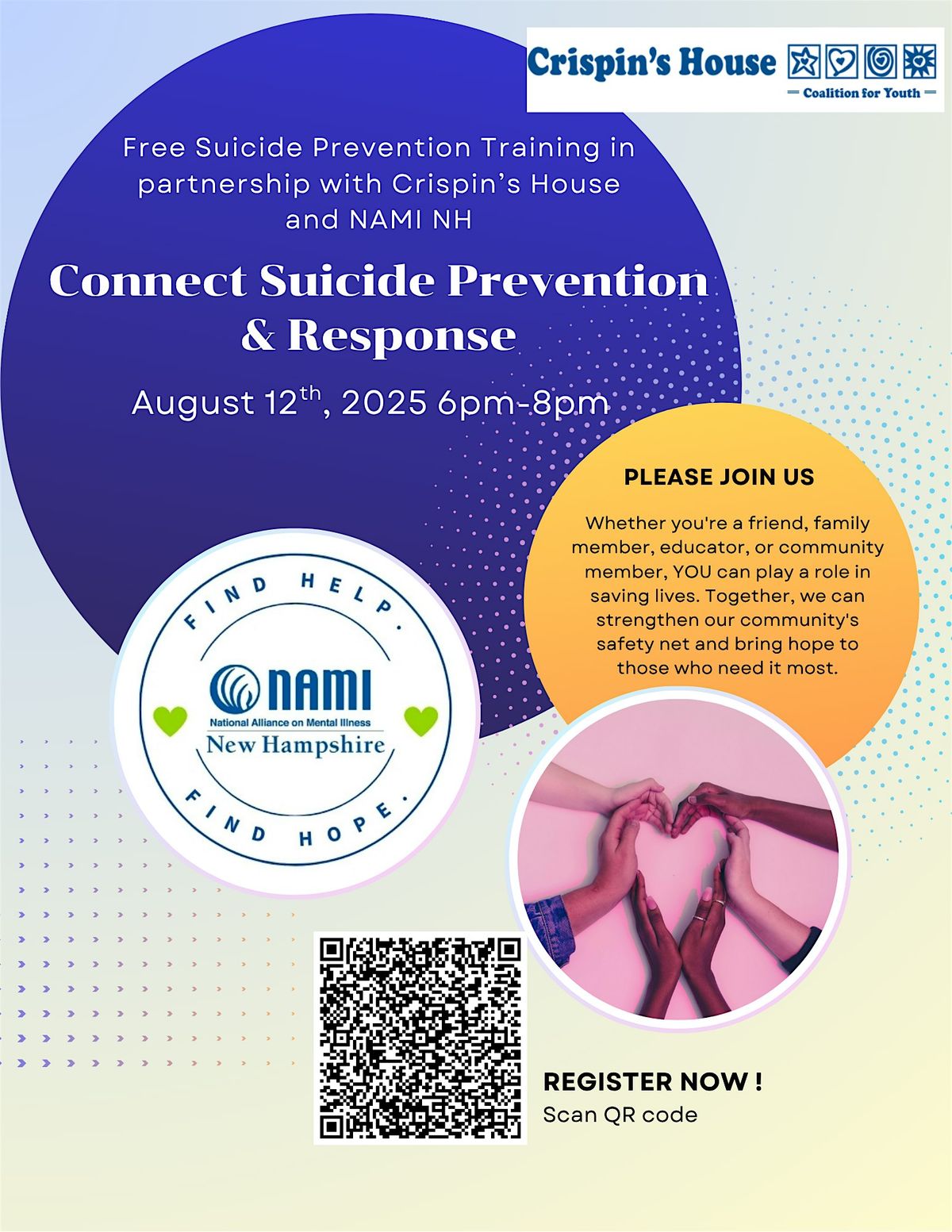 Crispin's House Presents: NAMI NH Connect Suicide Prevention Training