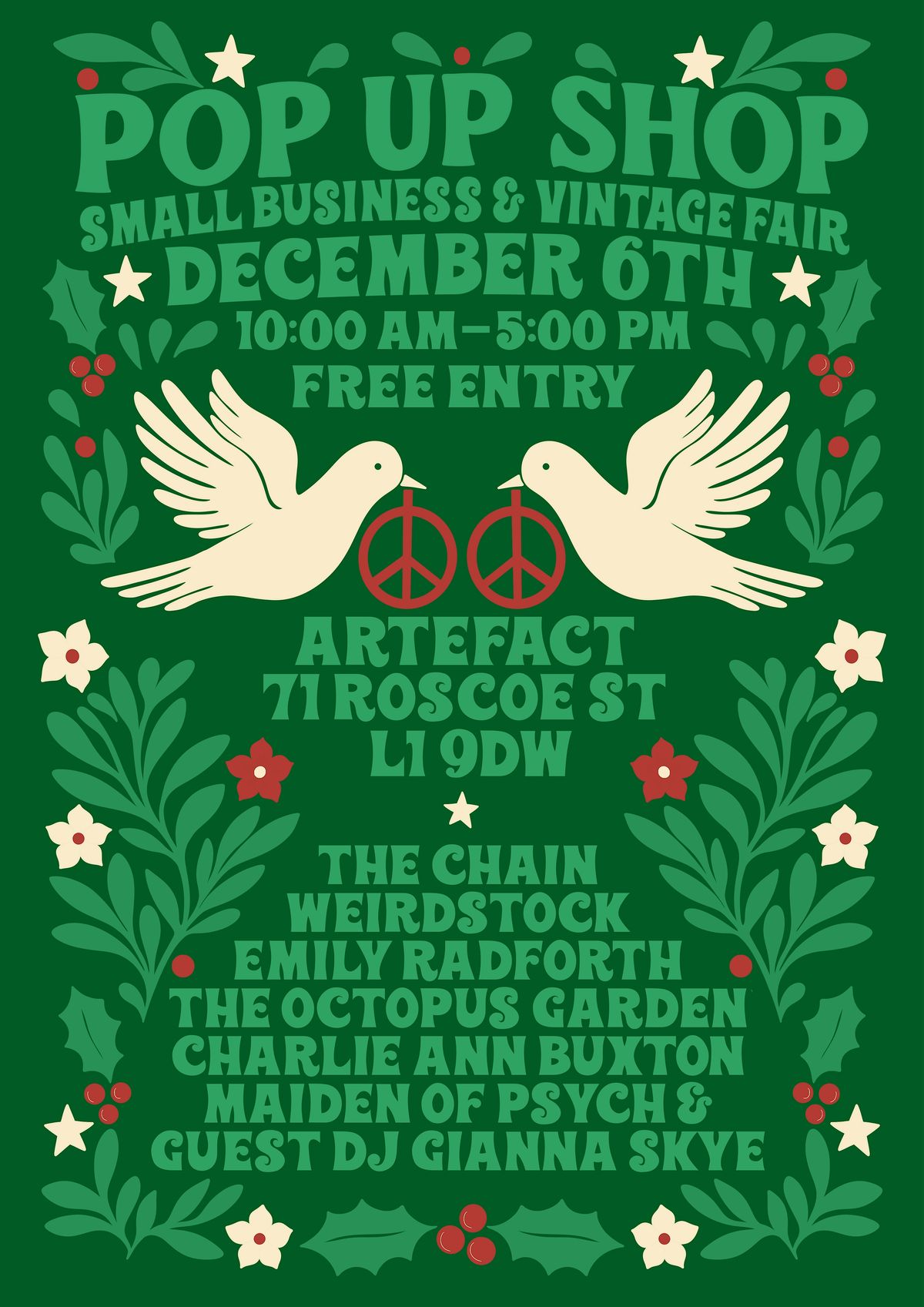 A Very Retro Christmas Pop-up