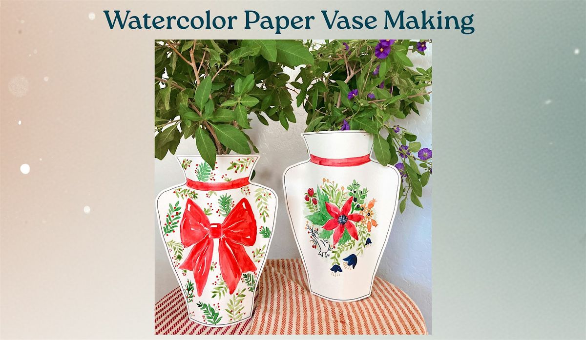Watercolor Vase Making with Pink Puddle Studio
