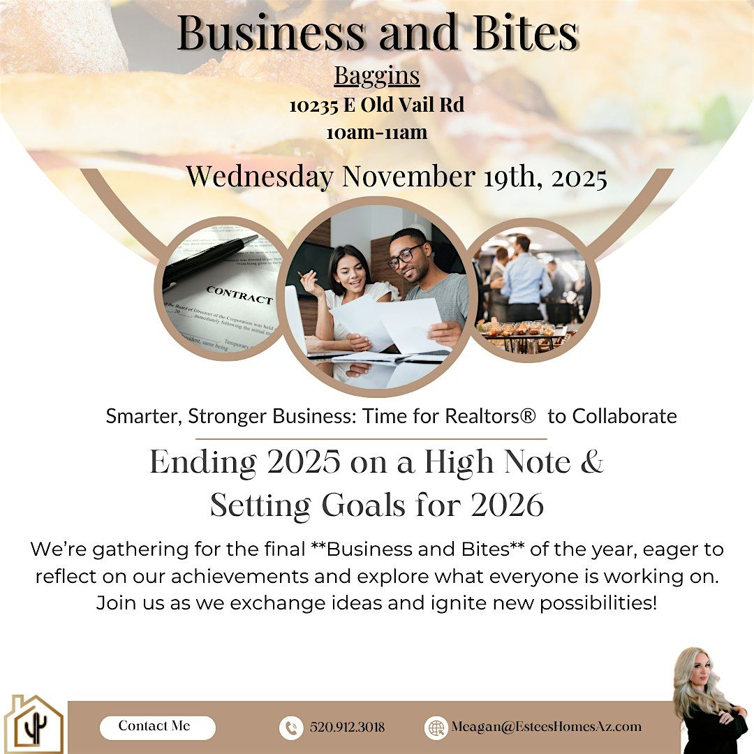 FINAL BUSINESS AND BITES EVENT OF 2025!