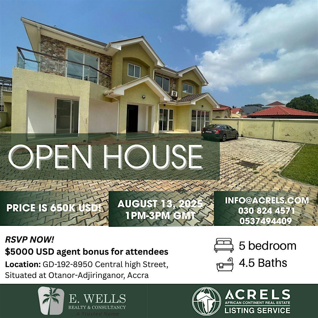 Open House \u2013 Versatile Property in High-Traffic Adjiringanor | $650K