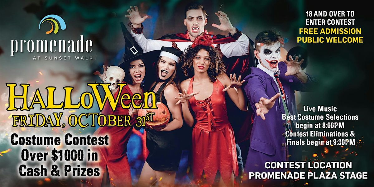 Promenade 3rd Annual Halloween Costume Contest $1000's in Cash & Prizes!