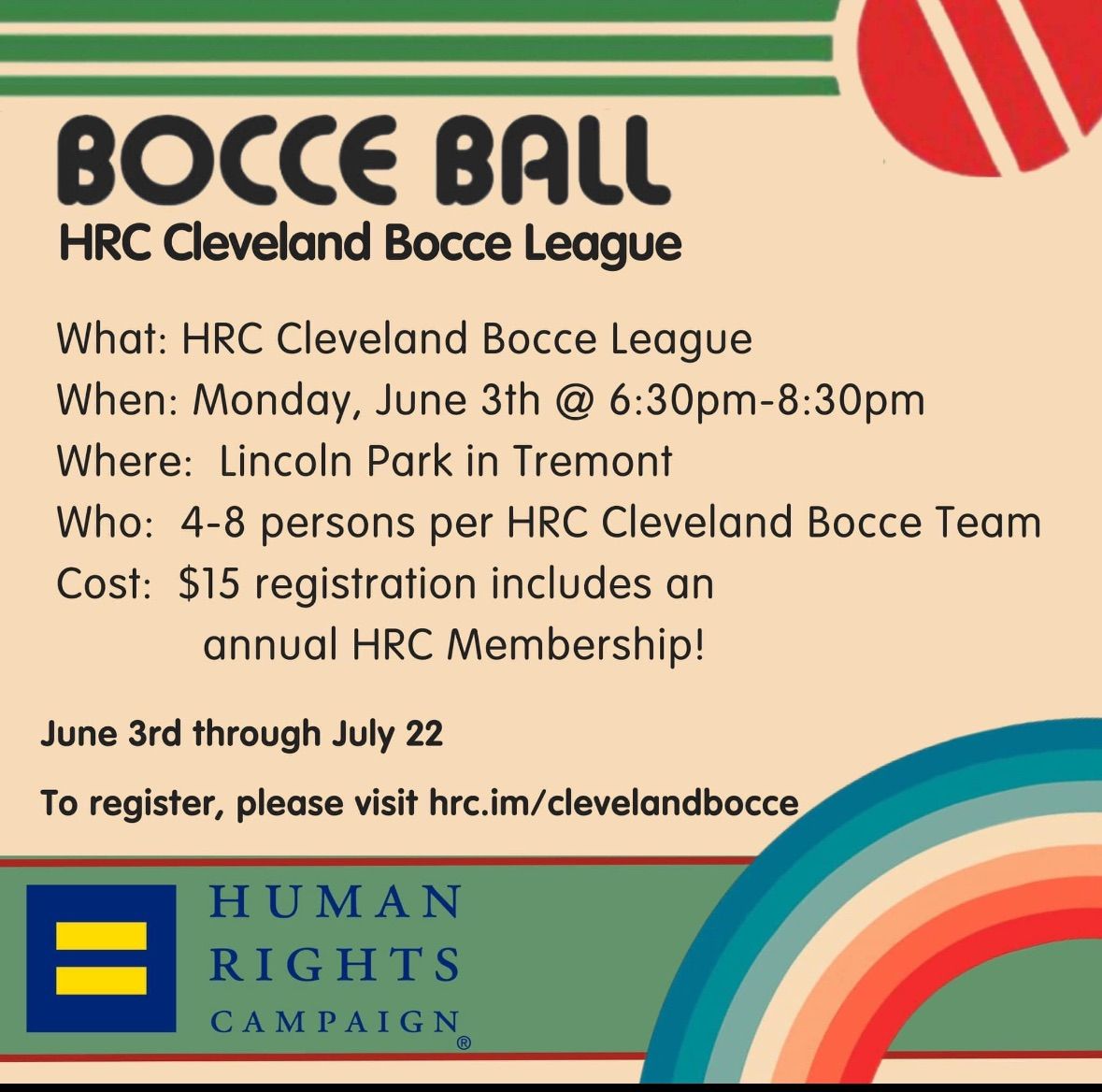 Bocce Ball in Tremont Tremont's Lincoln Park, Cleveland, OH July 8