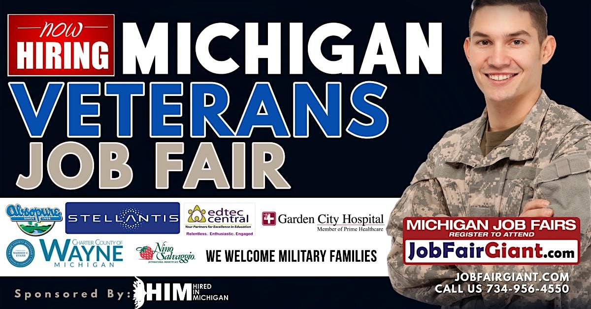 Michigan Careers Job Fair Veterans, Blue Star Families and Federal Workers