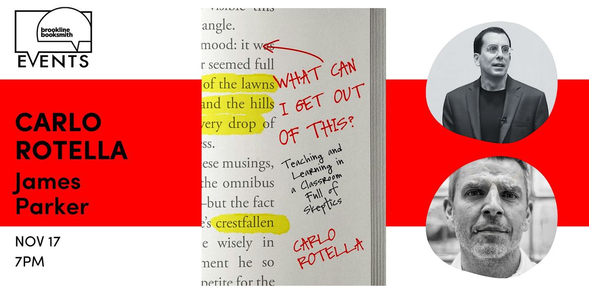 Carlo Rotella with James Parker: What Can I Get Out of This?