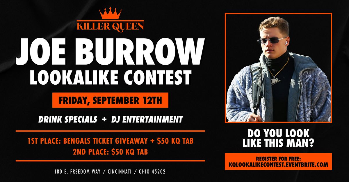 Joe Burrow Look-a-Like Contest at Killer Queen