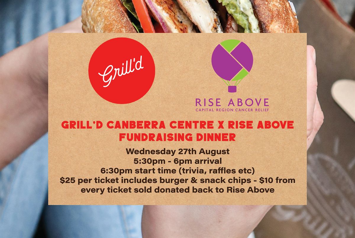 Grill'd x Rise Above Fundraising Dinner
