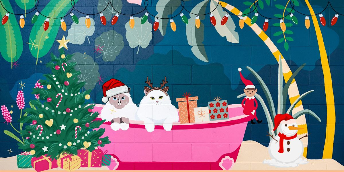 'Santa Paws' Kitty Christmas Photoshoot at PURR Glasgow