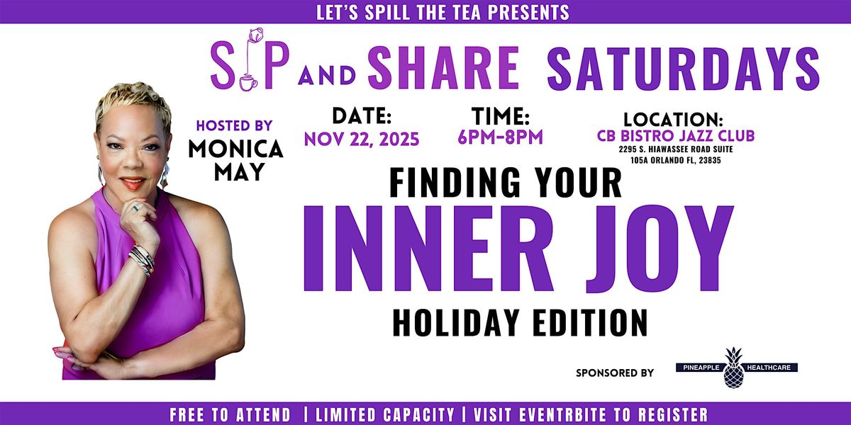 Finding Your Inner Joy| Workshop for Women| Sip & Share Saturday