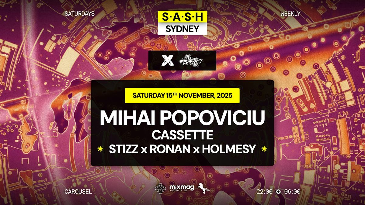 \u2605 S.A.S.H Sydney \u2605 Mihai Popoviciu \u2605 Saturday 15th November \u2605