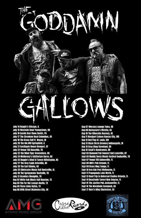 Stranger Attractions Presents The Goddamn Gallows W 500 Miles To Memphis More Black Circle Indianapolis In August 13 21