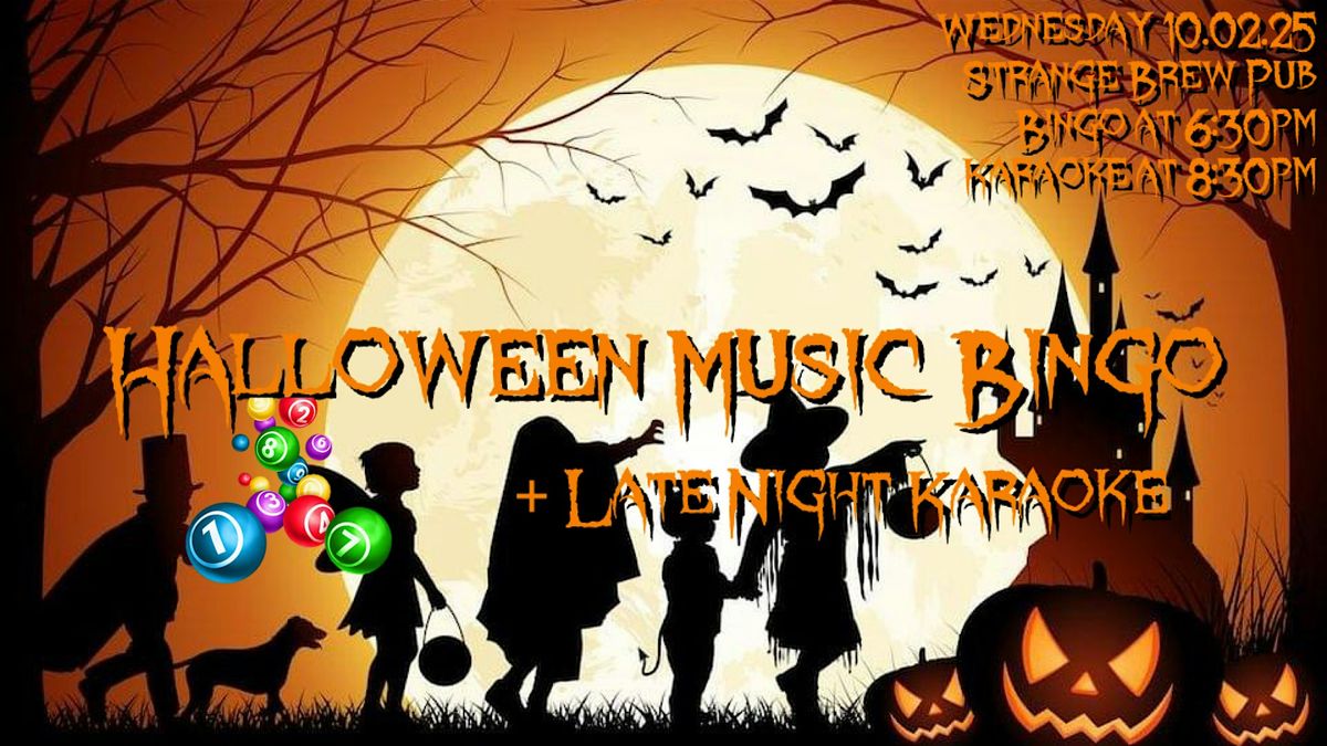 Halloween Music Bingo + Late Night Karaoke