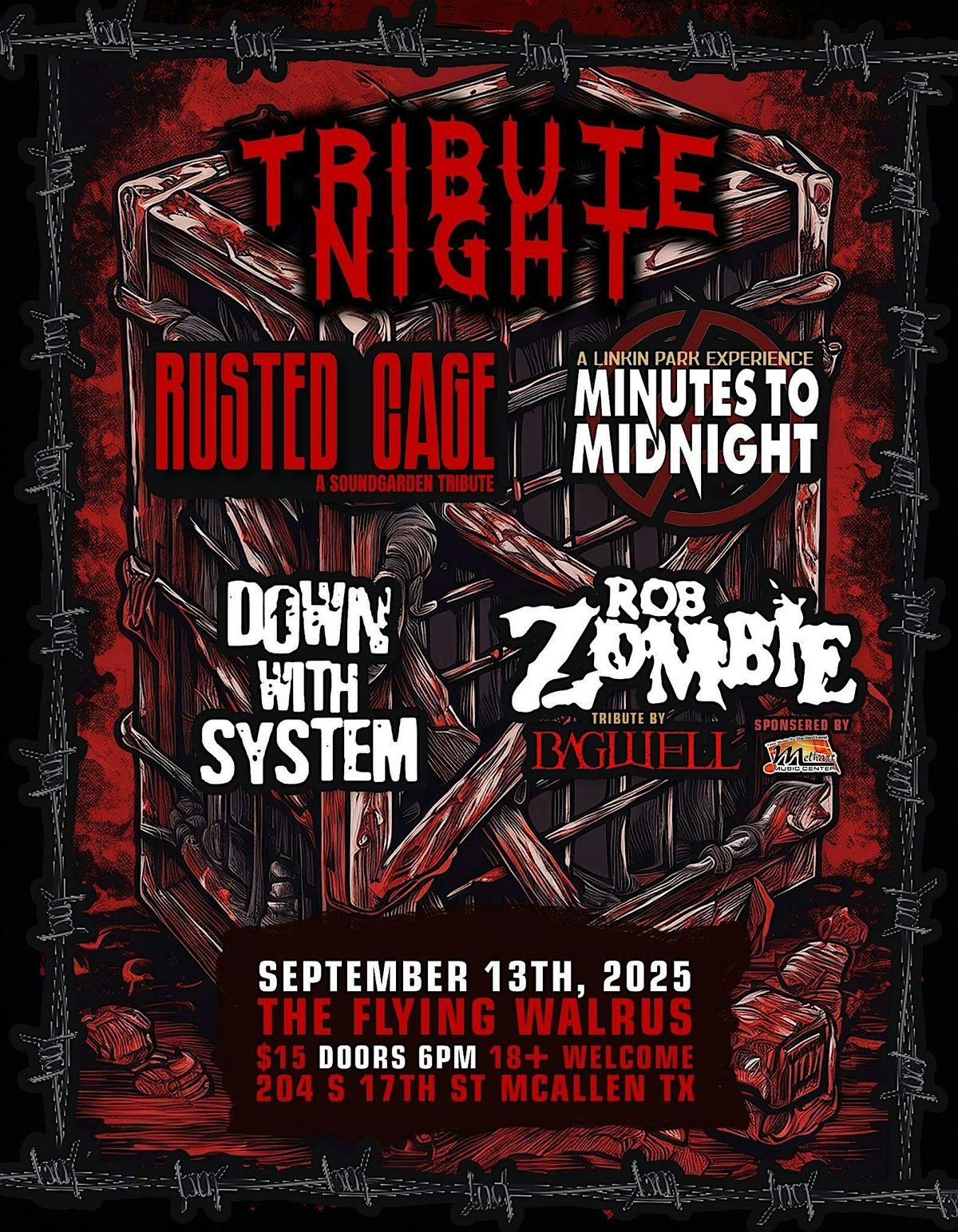 TRIBUTE NIGHT! Minutes to Midnight(Linkin Park)+ Rusted Cage(Sound Garden)