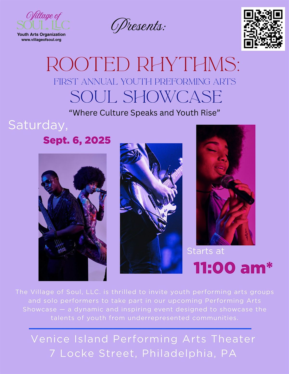 Rooted Rhythms: First Annual Youth Preforming Arts SOUL Showcase