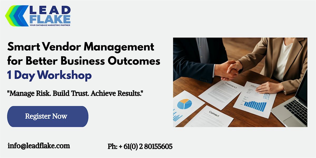 Effective Vendor Management Workshop in Auckland