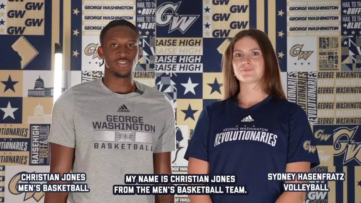 Parking William & Mary Tribe at George Washington Revolutionaries Mens Basketball