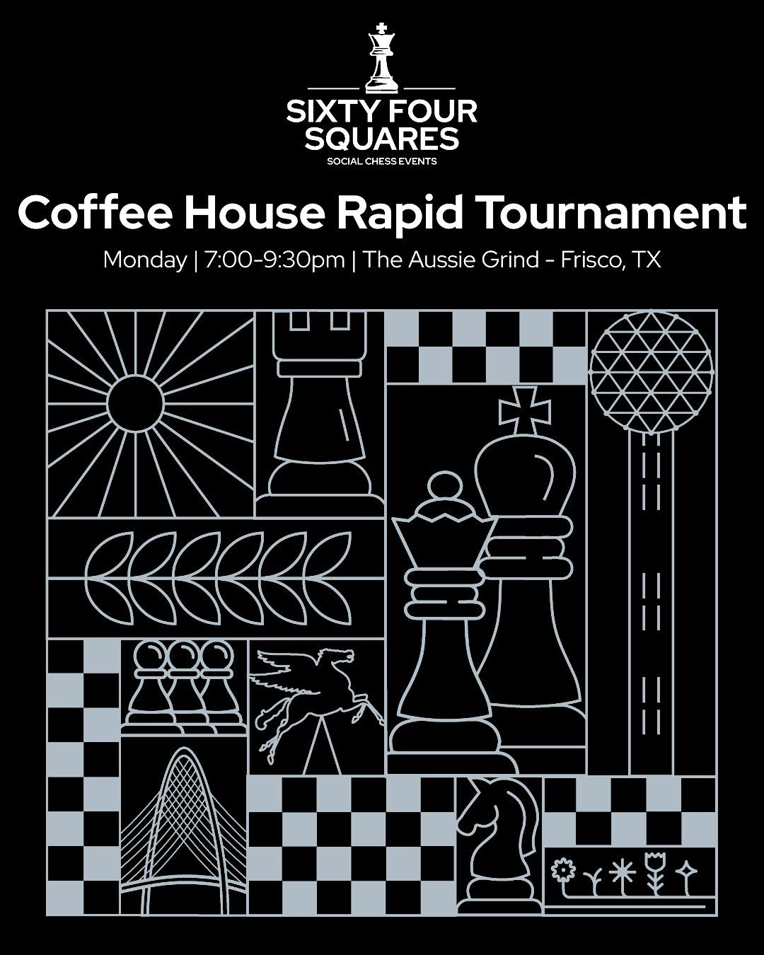 Coffee Shop Chess Tournament - USCF Rated Rapid @The Aussie Grind