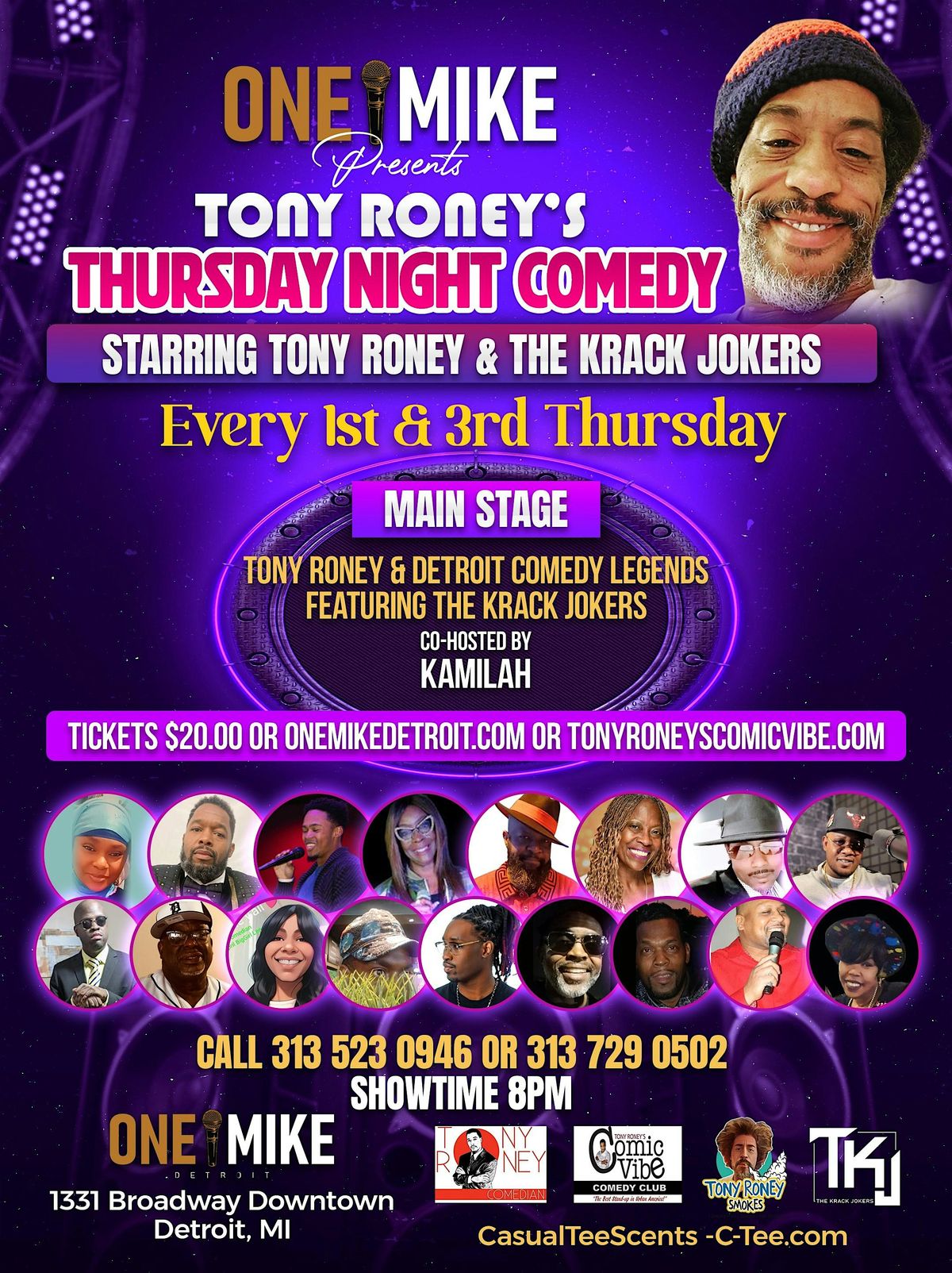 Tony Roney's \u201cThursday Night Comedy" Every Thursday @ 9:30 PM @ OneMike