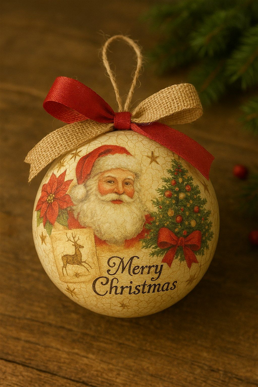 Decoupage Christmas Decoration Workshop