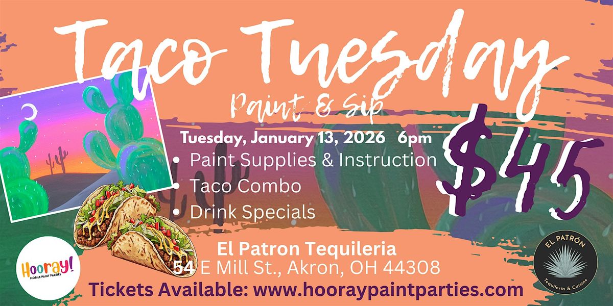 Taco Tuesday Paint and Sip