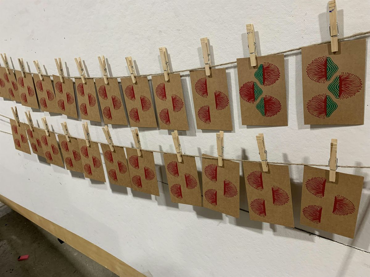 Screen Print a Set of Cards