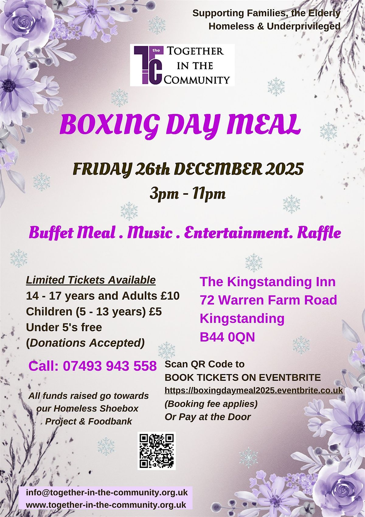 Boxing Day Meal 2025