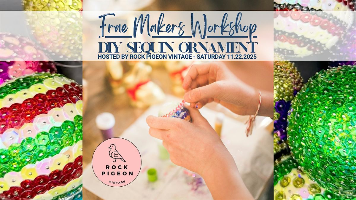 DIY Sequin Ornament Workshop with Rock Pigeon Vintage