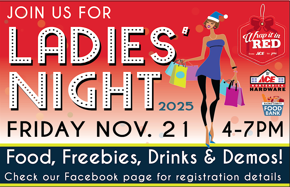 2025 Ladies Night at Kortendick Ace Hardware and Food Drive