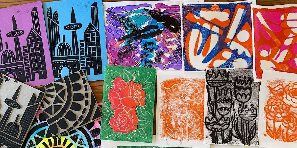Art on the Go: Printmaking Greeting Cards