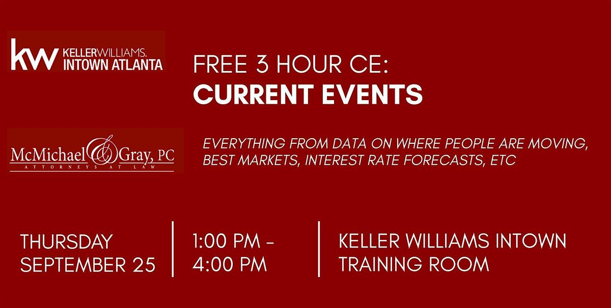 FREE 3 HOUR CE: Current Events