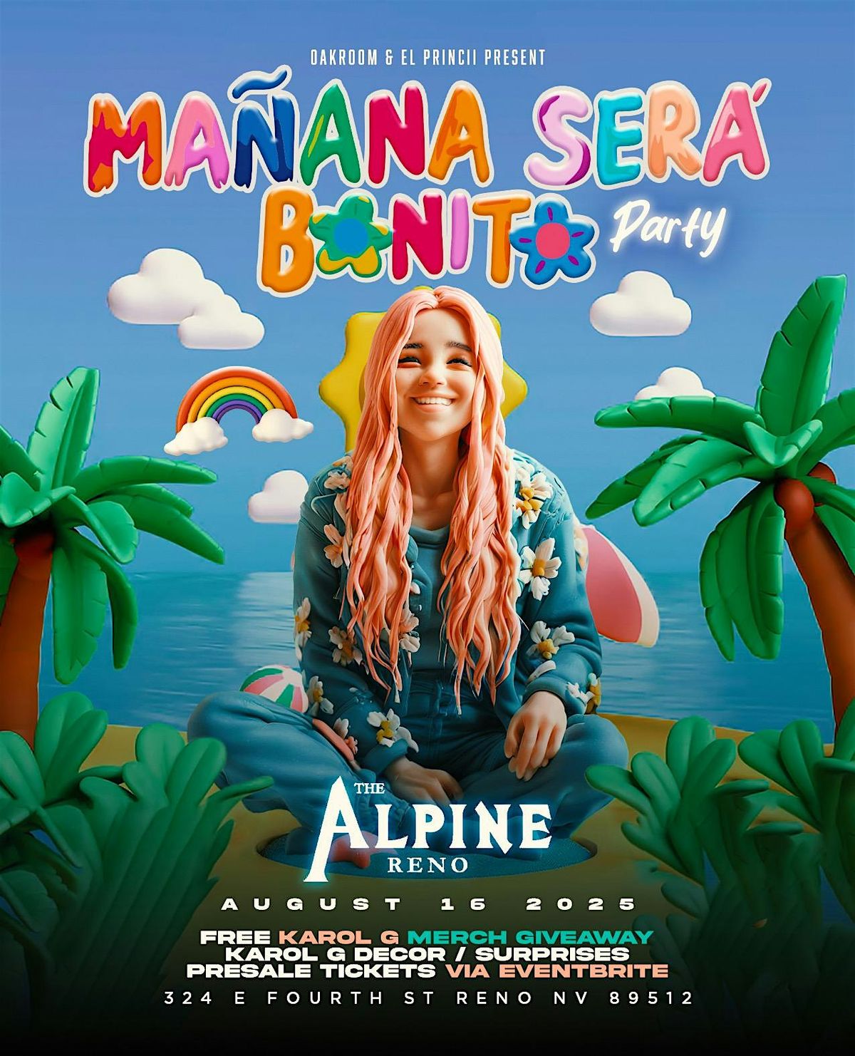 MA\u00d1ANA SERA BONITO \u201cTHE ULTIMATE\u201d KAROL G THEME PARTY- THE ALPINE