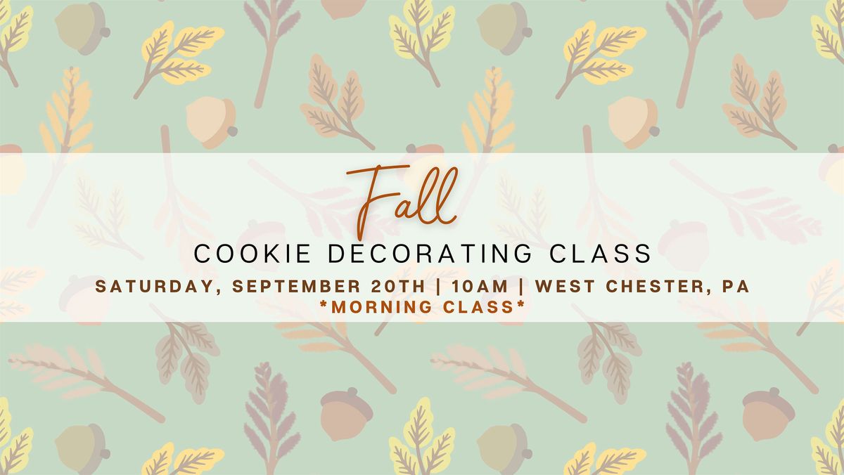 Fall Cookie Decorating Class - SATURDAY 9\/20