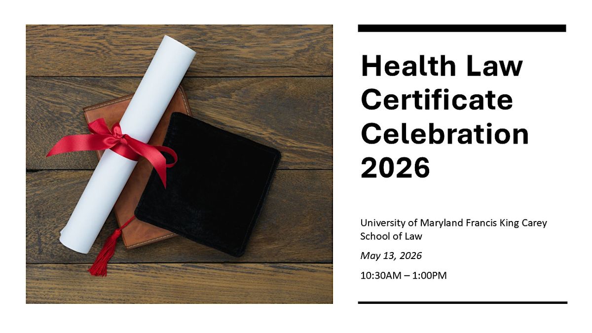 Health Law Certificate Celebration