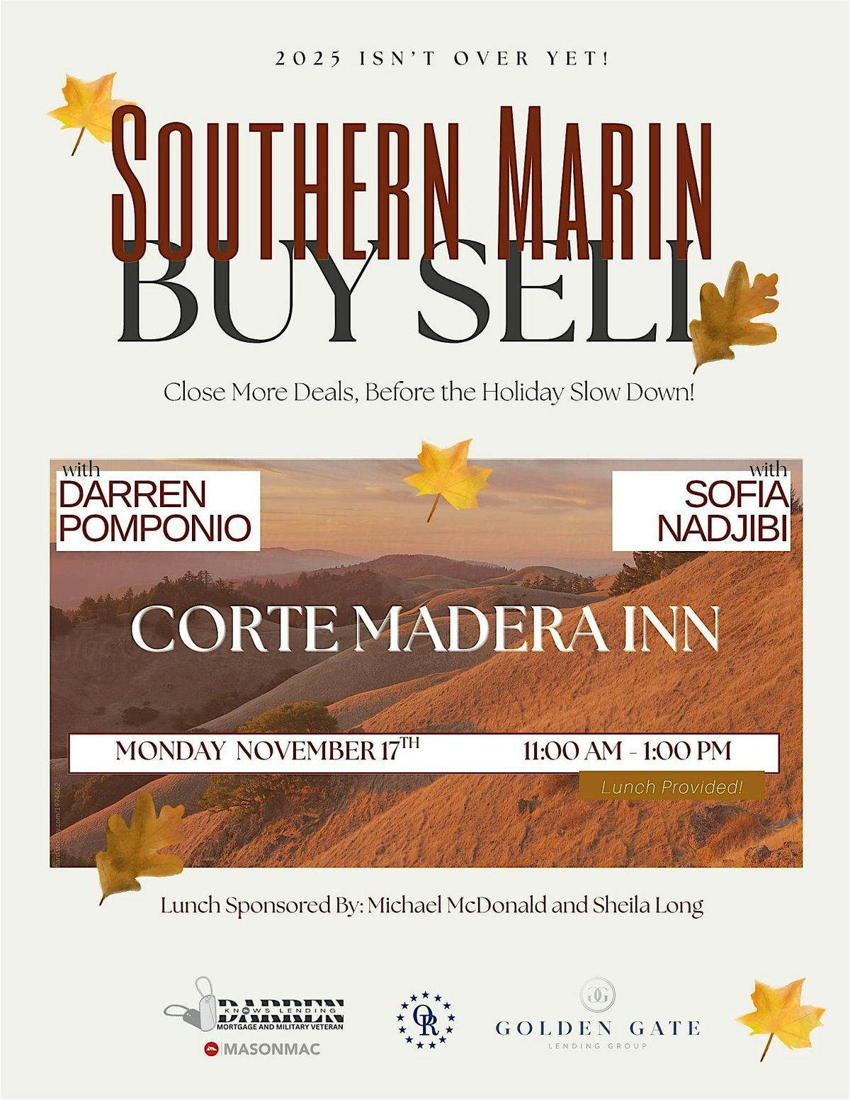 November Southern Marin Buy\/Sell