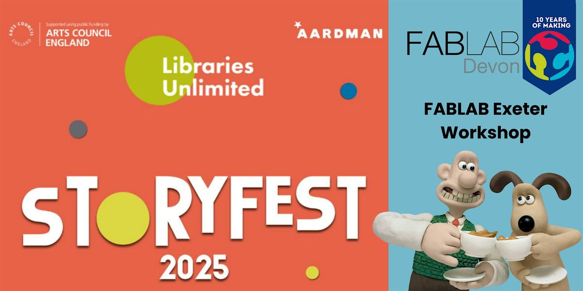 FabLab Exeter Storyfest Aardman Mug Design Workshop (6-15yrs)