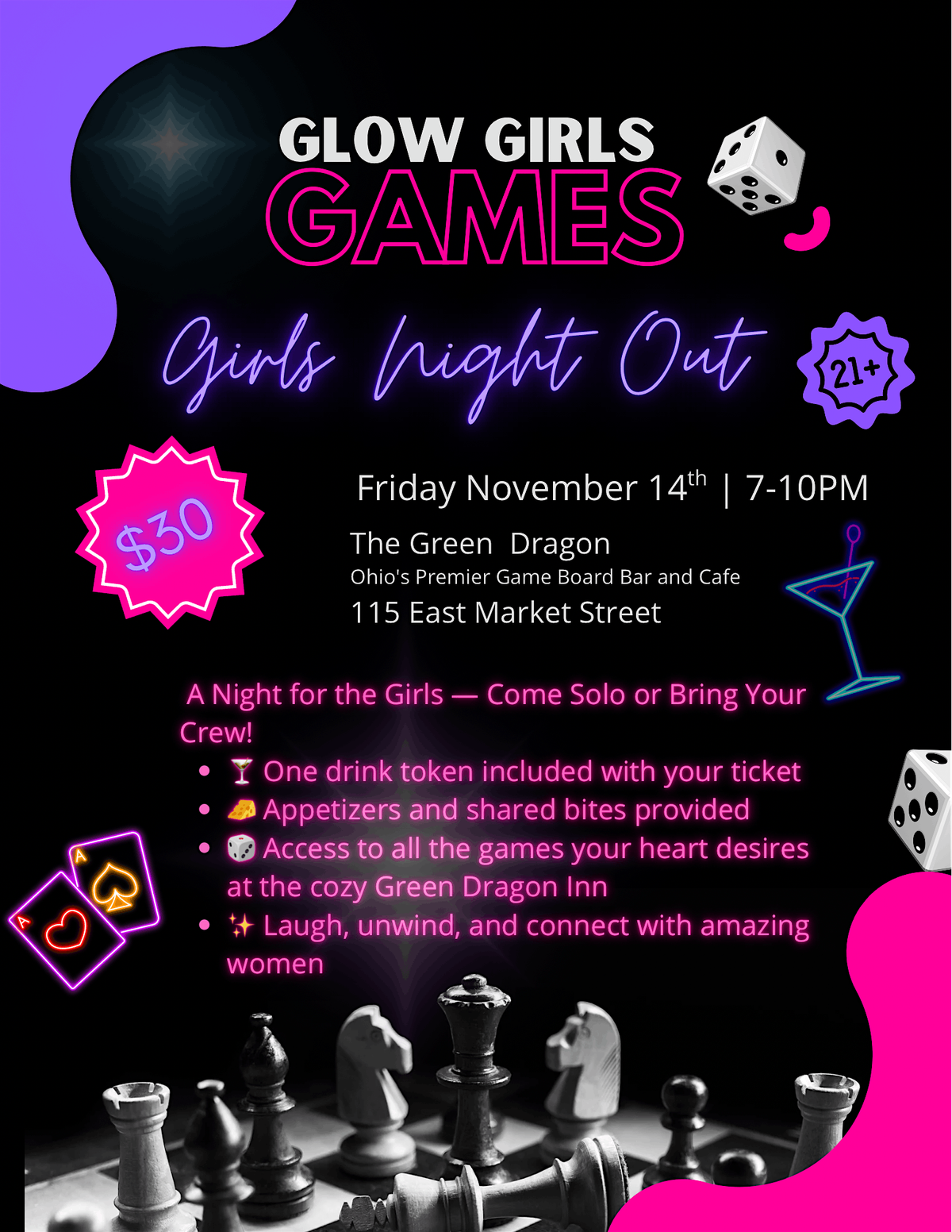 Glow Girls Games: Girl\u2019s Night Out