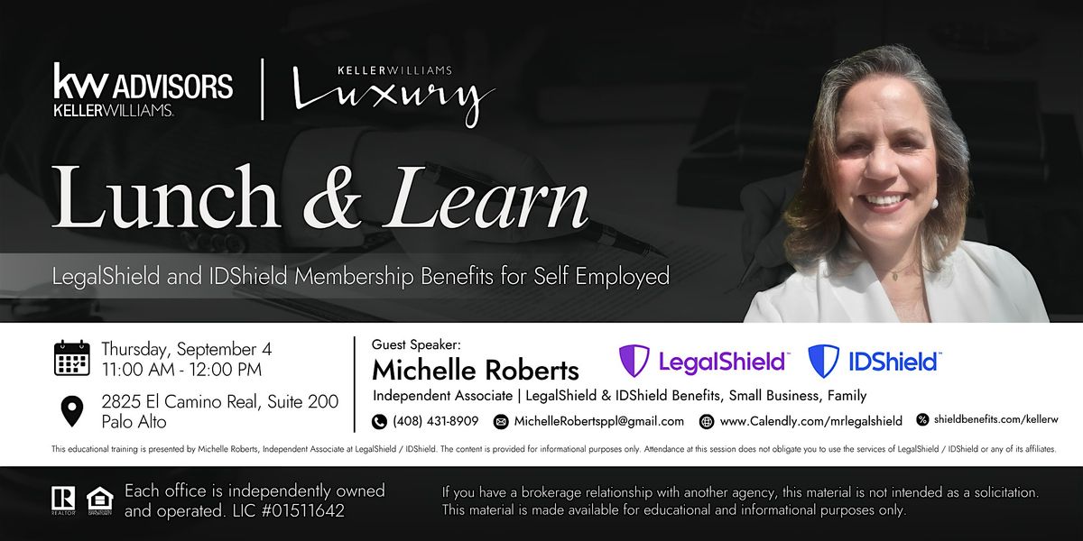 Lunch & Learn: LegalShield and IDShield Membership Benefits