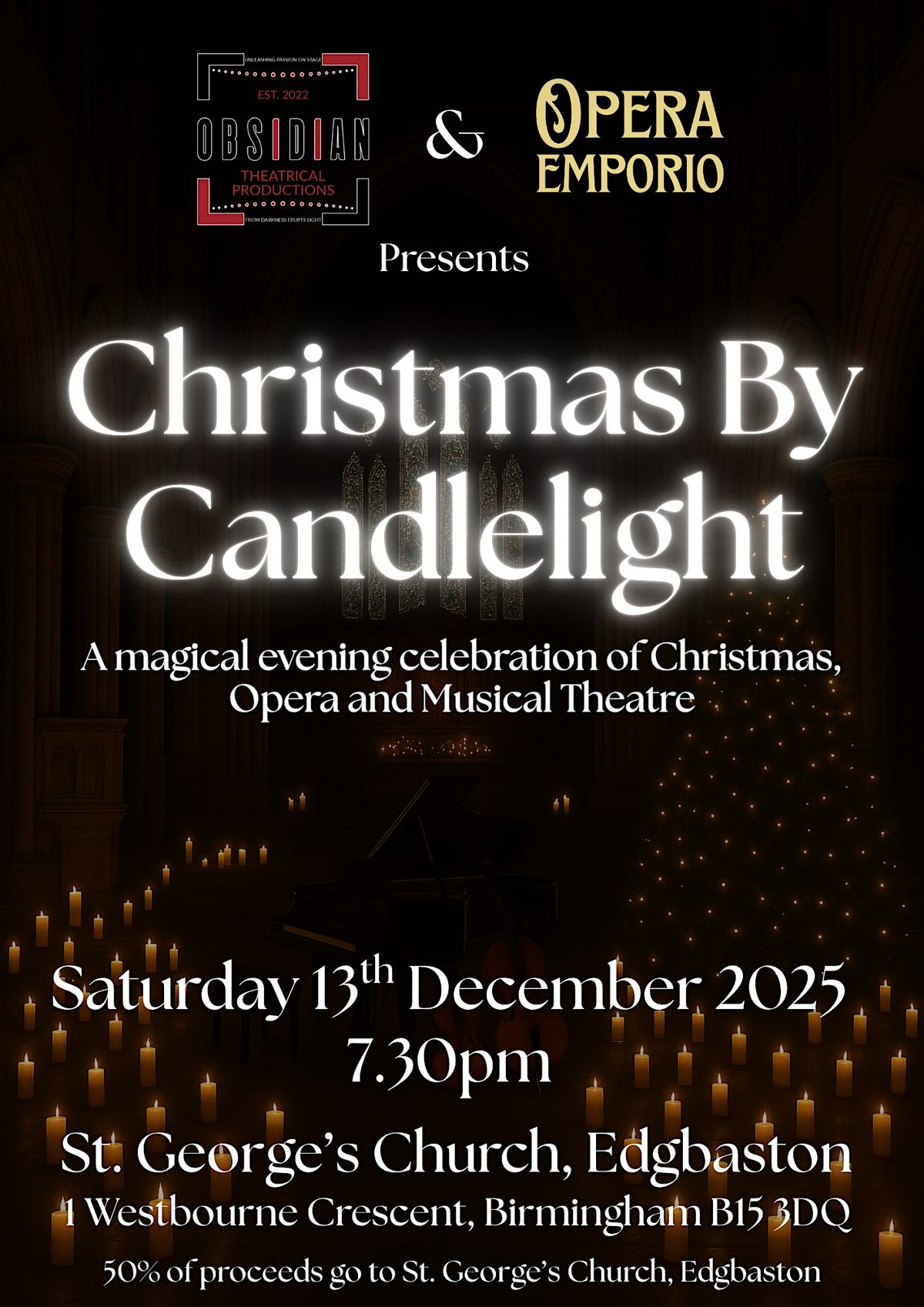 Christmas by Candlelight Presented by Obsidian & Opera Emporio
