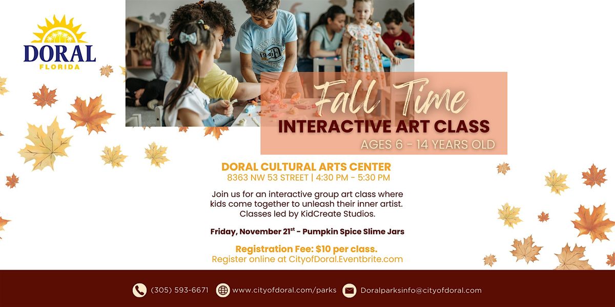 Pumpkin Spice Slime Jars - Fall Time Interactive Art Class
