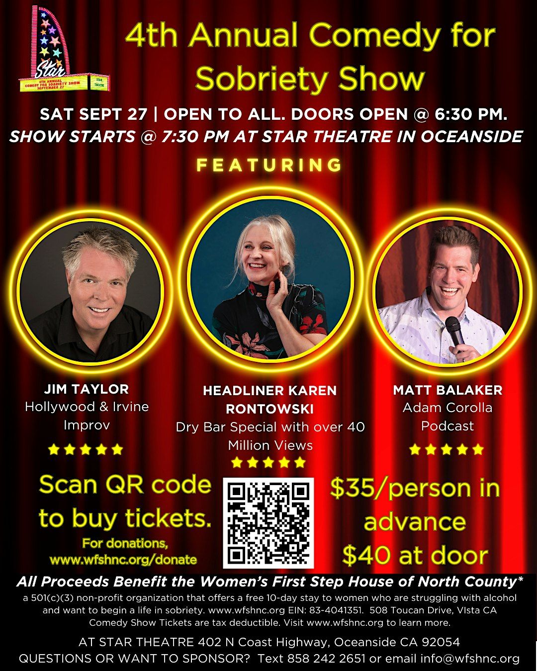 4th Annual Comedy for Sobriety Show