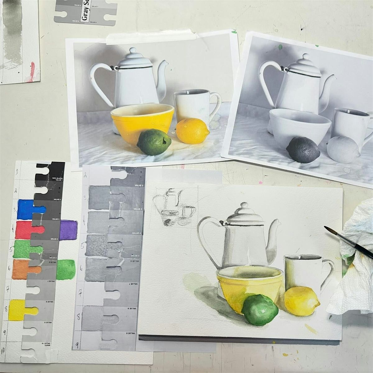 Intermediate Watercolor - 4 weeks