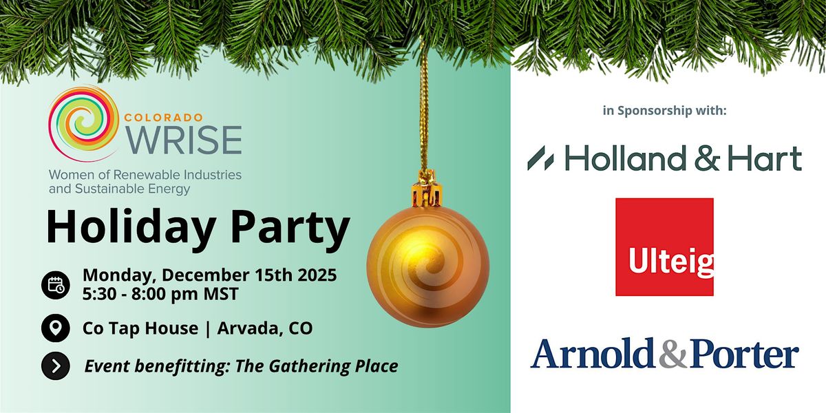 Reflect, Recharge, Renew: a WRISE Holiday Celebration