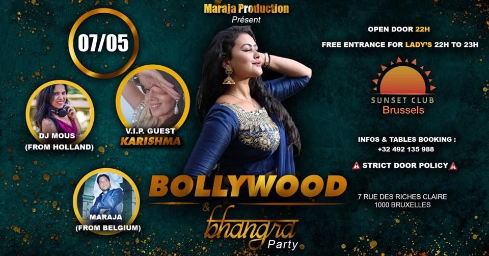 Bollywood Bhangra Nights Party Brussels 07\/05\/2022