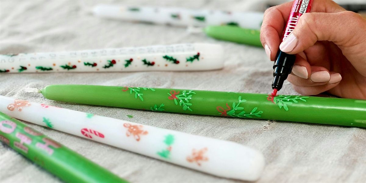 The Christmas Crafting Club: Candle Painting Workshop
