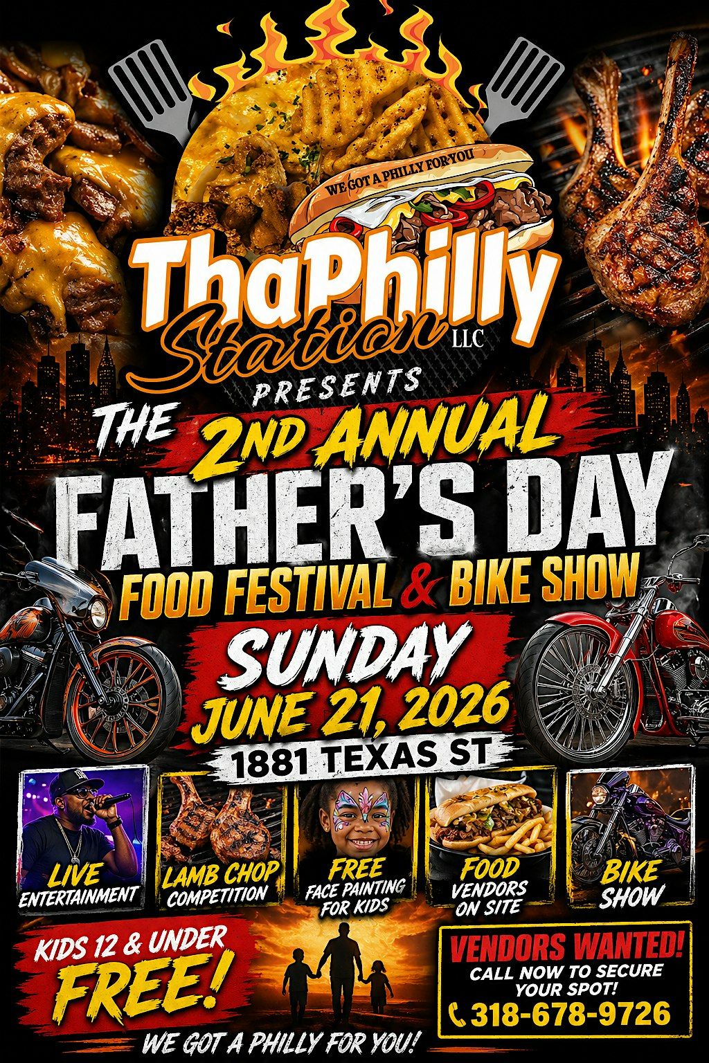2nd Annual Father's Day Food Festival & Bike Show