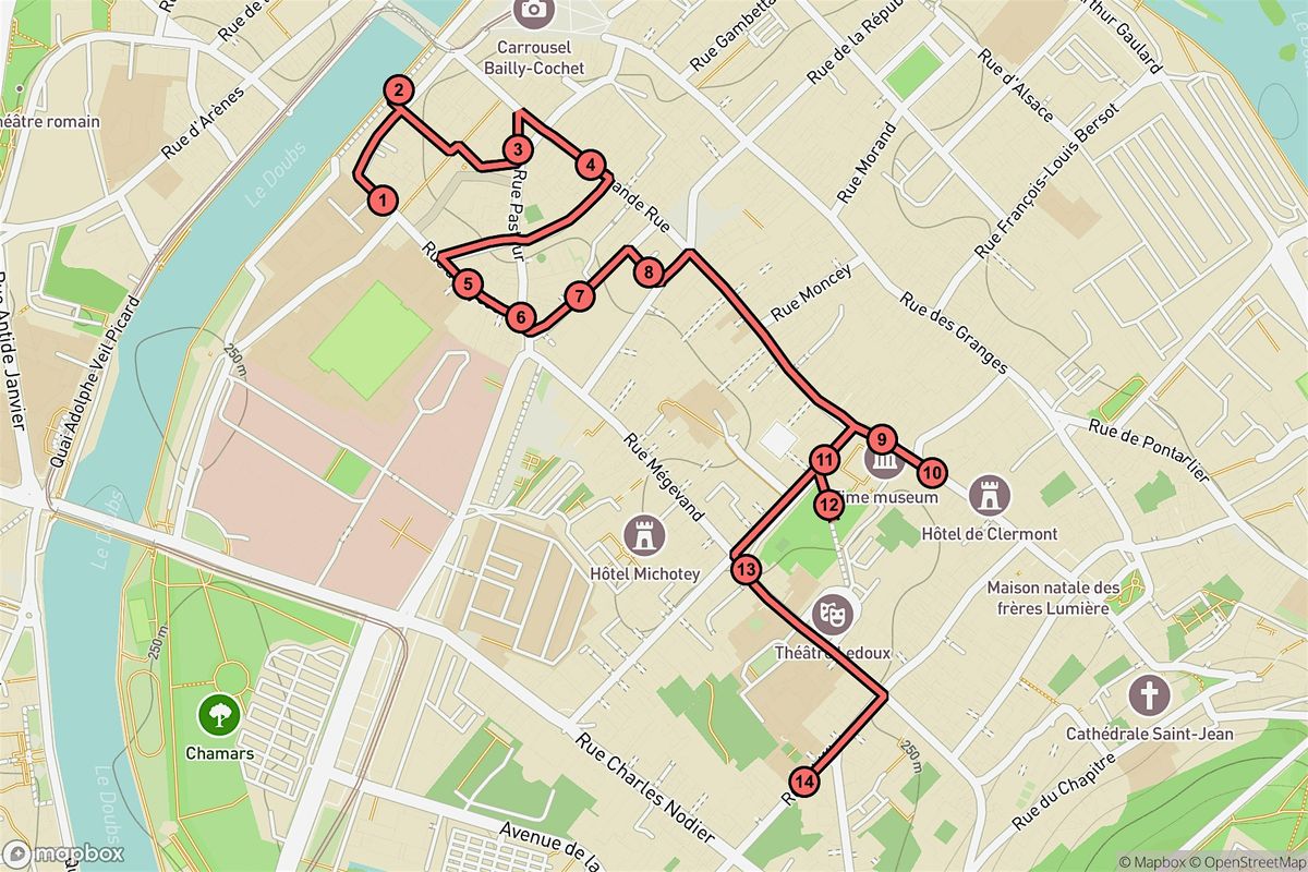 Besan\u00e7on Audio Tour: Timelines, Legends & Landmarks of Chamars