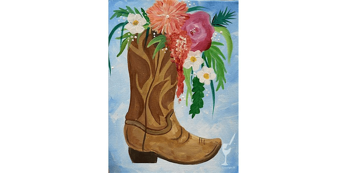 Blooming Boots - Paint and Sip in Houston | Classpop!\u2122